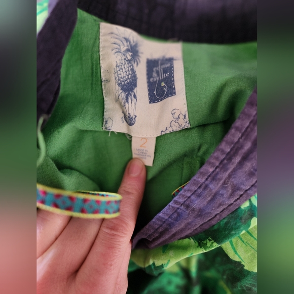 Floral Circle Skirt 100٪ cotton Edme & Esyllte - Picture 6 of 8